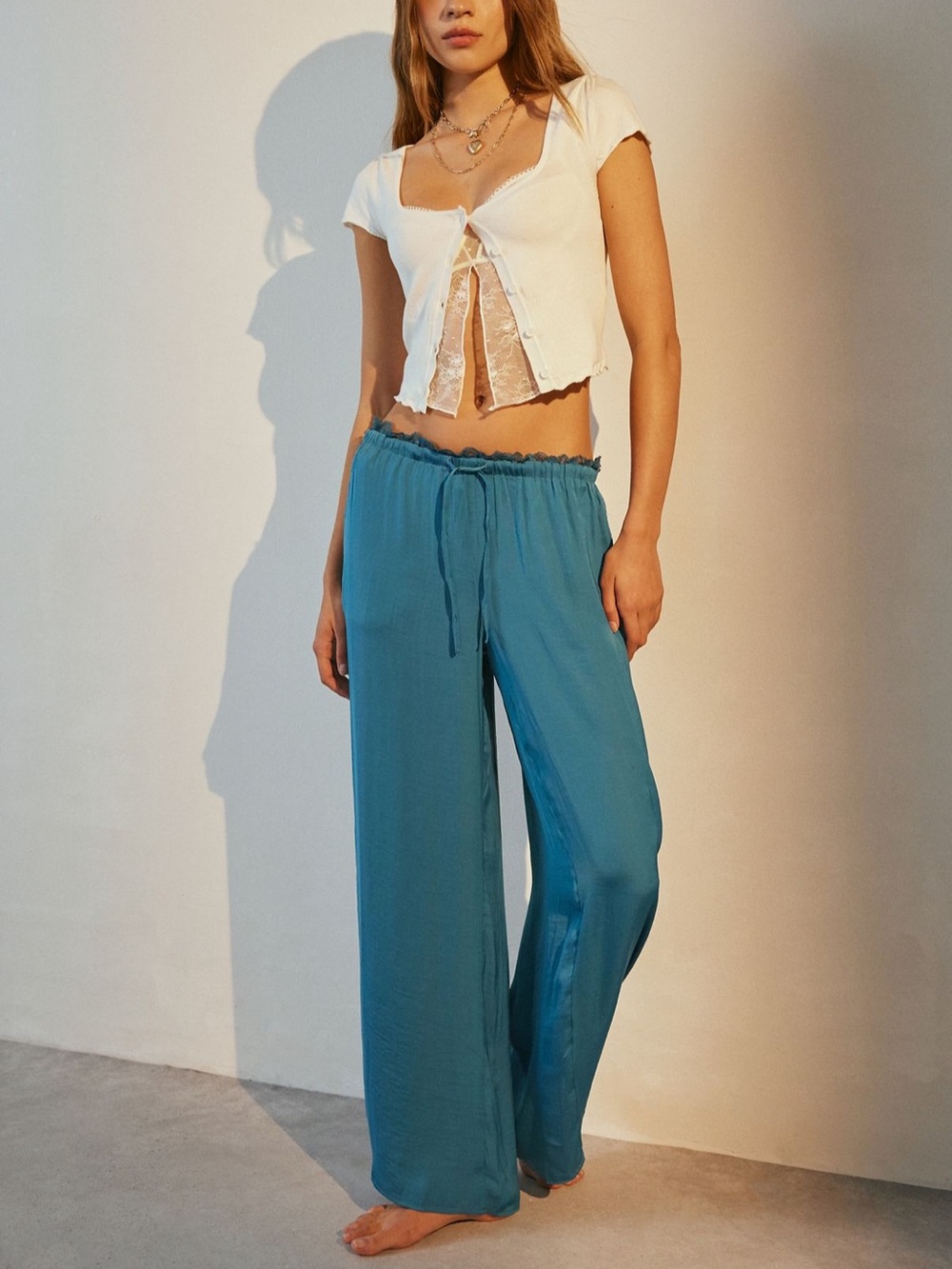 Out From Under Juliette Lacy Satin
Lounge Pant